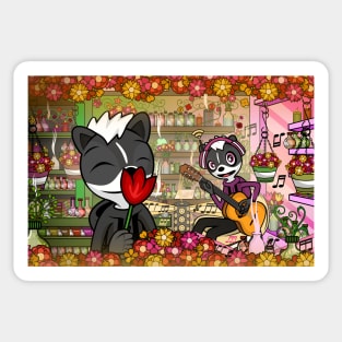 Aromatherapy Skunks Melville and Melody Sticker